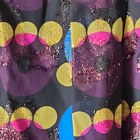 Anna Sui for Target Metallic Circles Shift Sleeveless Mini Dress XS Multi NWT - Picture 5 of 9